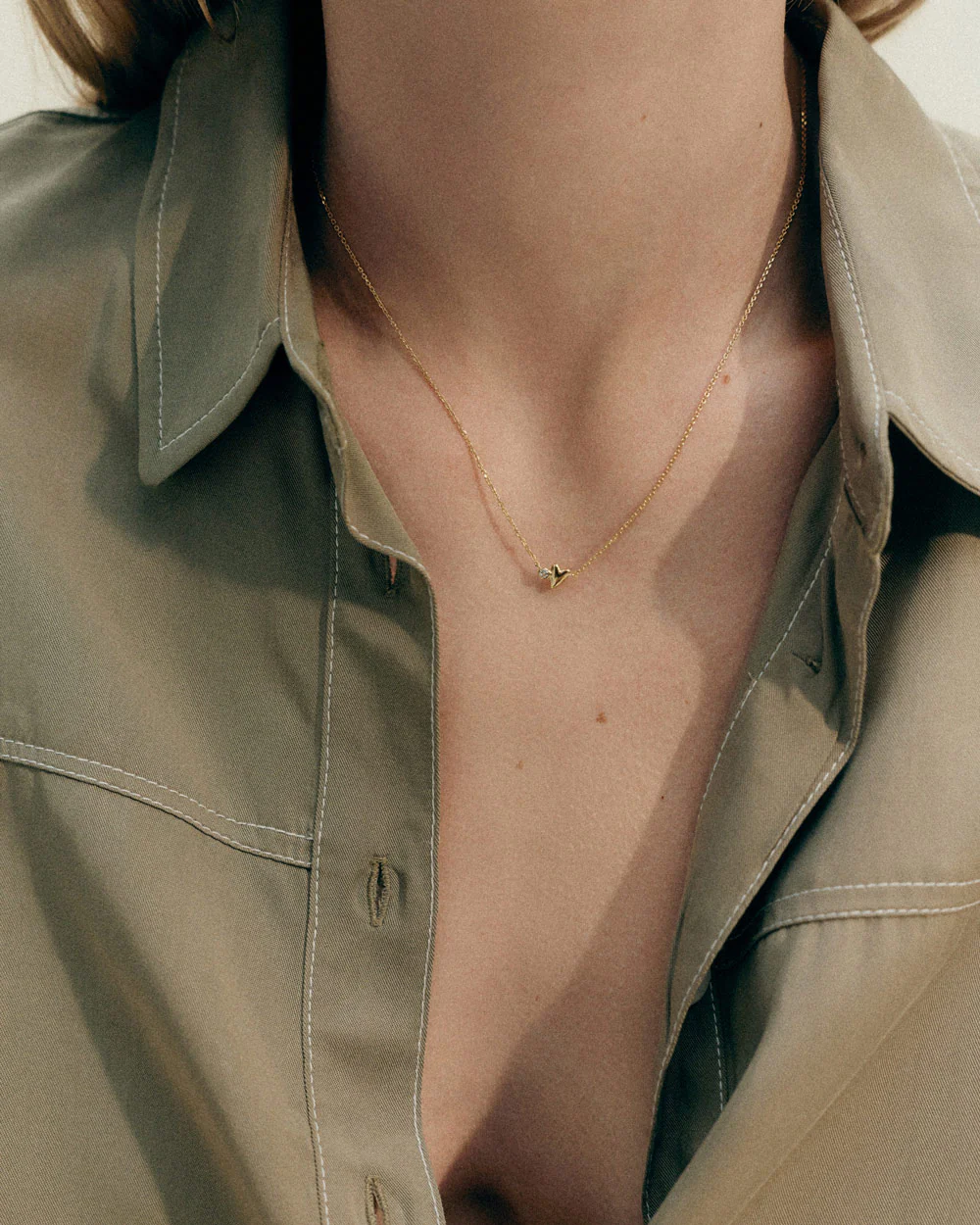 ABODE HEART NECKLACE (18K GOLD VERMEIL) - Image 2