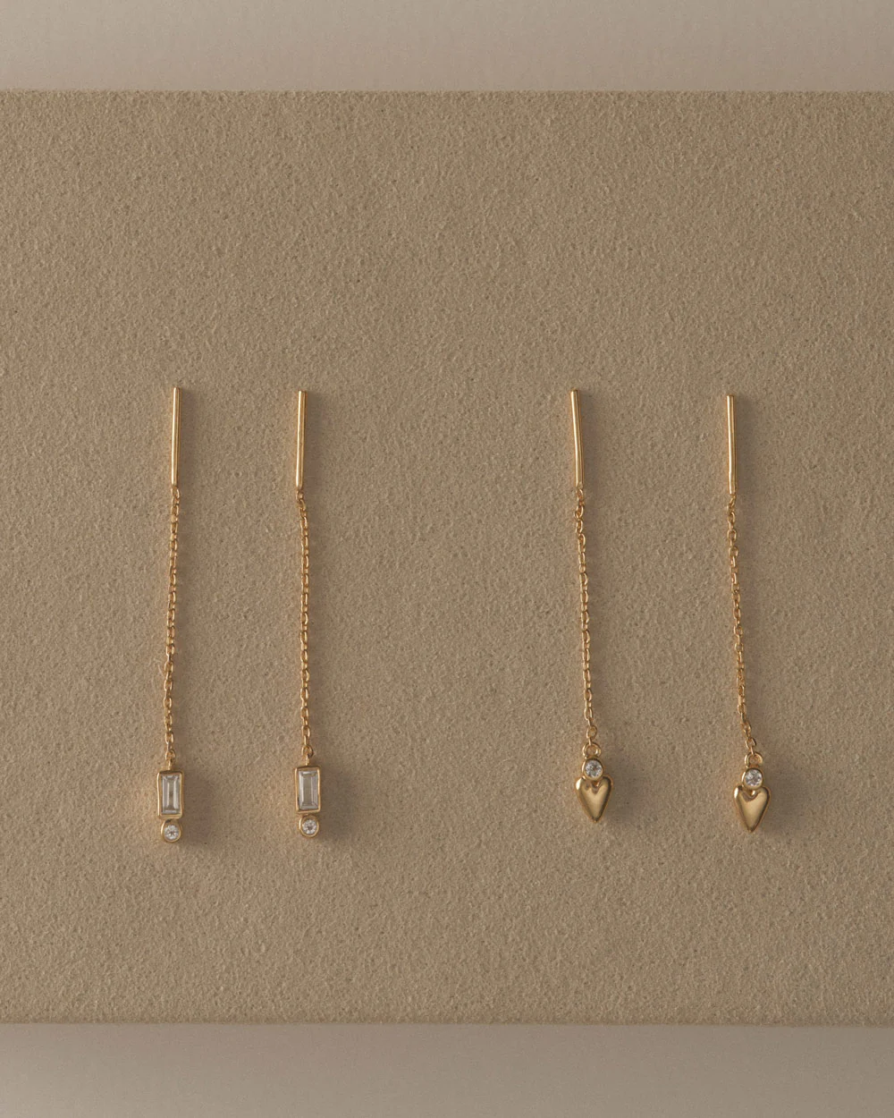 ABODE HEART THREADER (18K GOLD PLATED) - Image 3