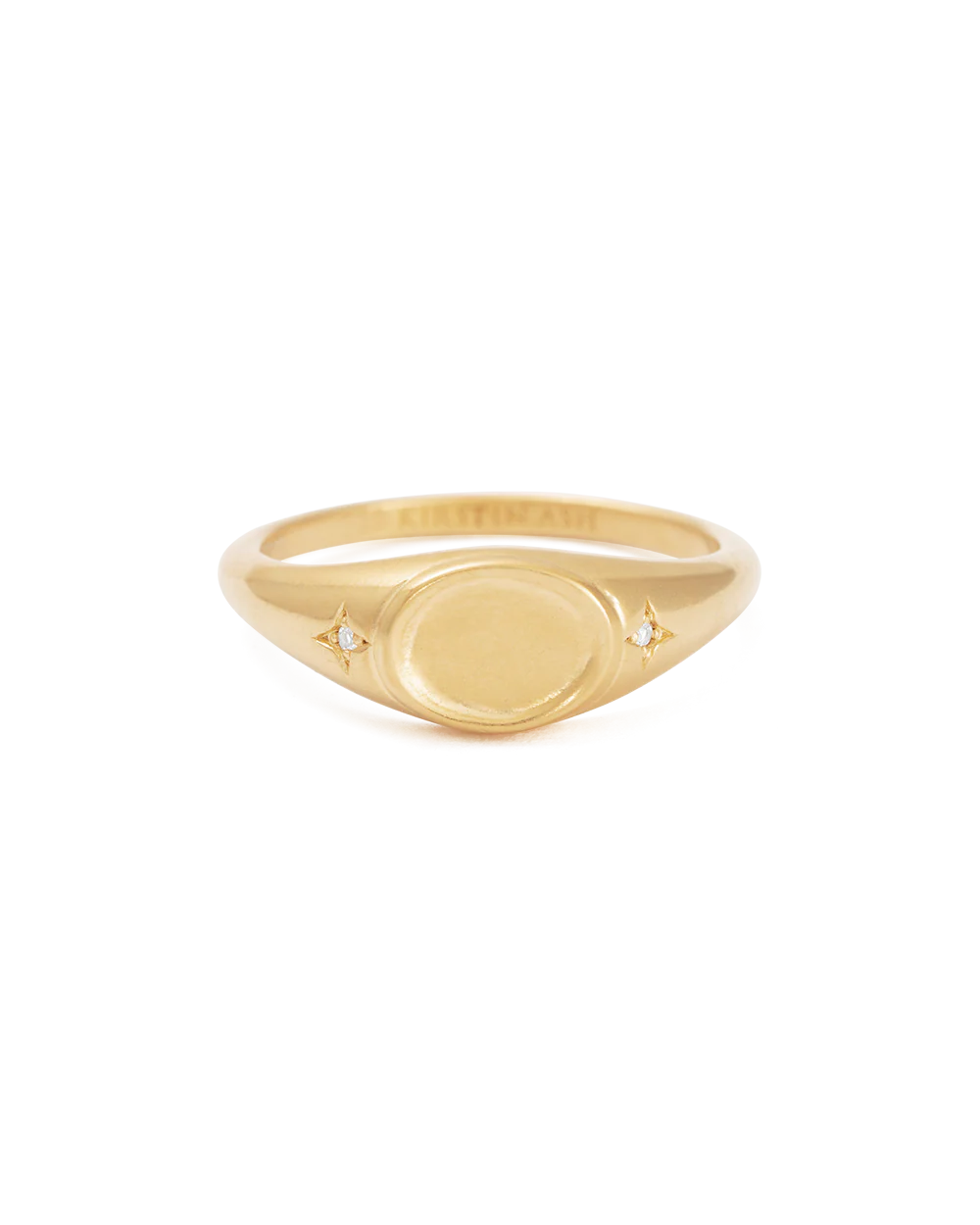 ALIGN SIGNET RING (18K GOLD VERMEIL)