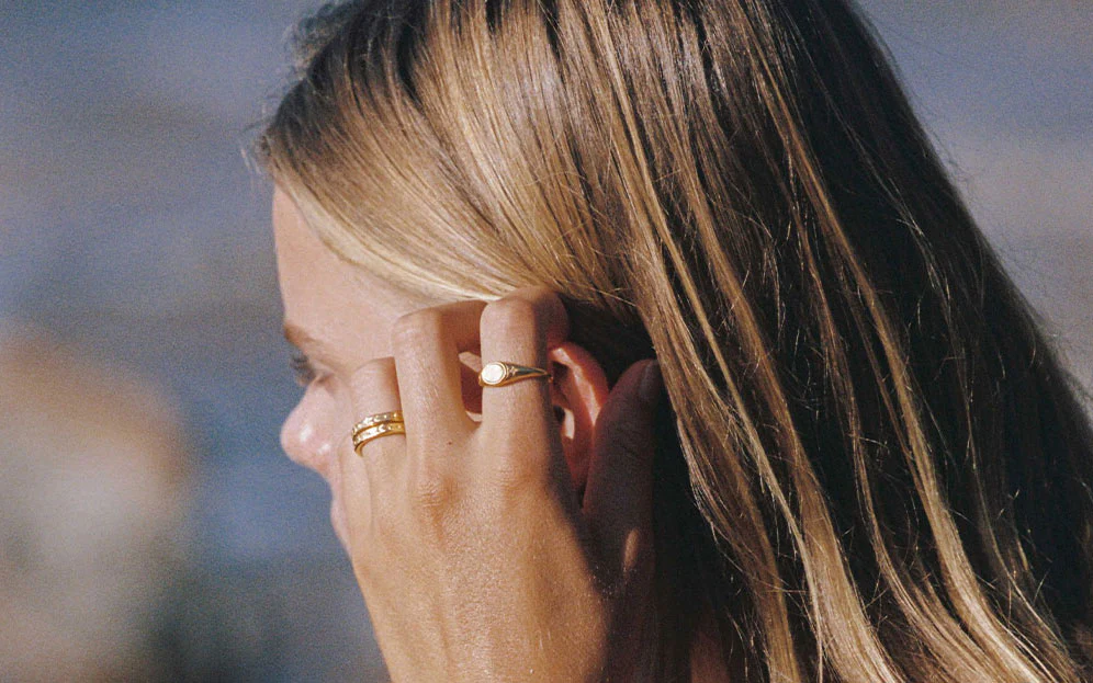ALIGN SIGNET RING (18K GOLD VERMEIL) - Image 5