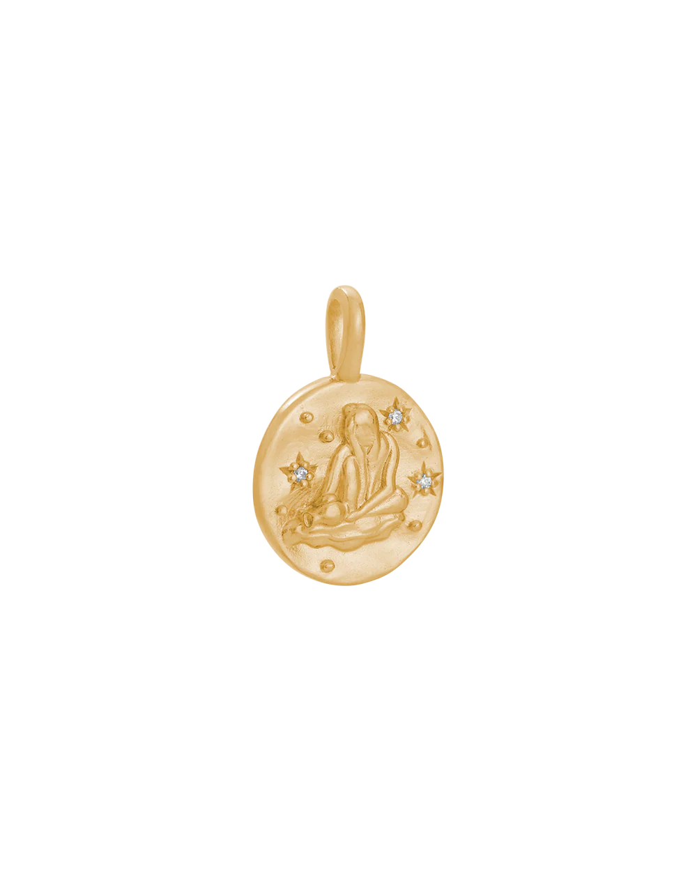 AQUARIUS PETITE ZODIAC (18K GOLD VERMEIL)