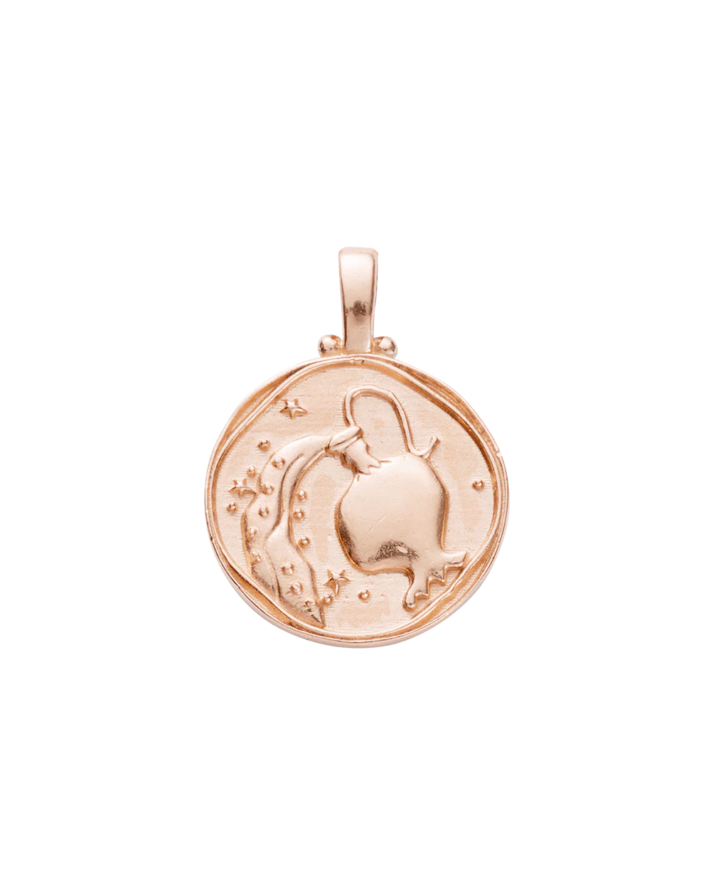 AQUARIUS ZODIAC (18K ROSE GOLD VERMEIL)