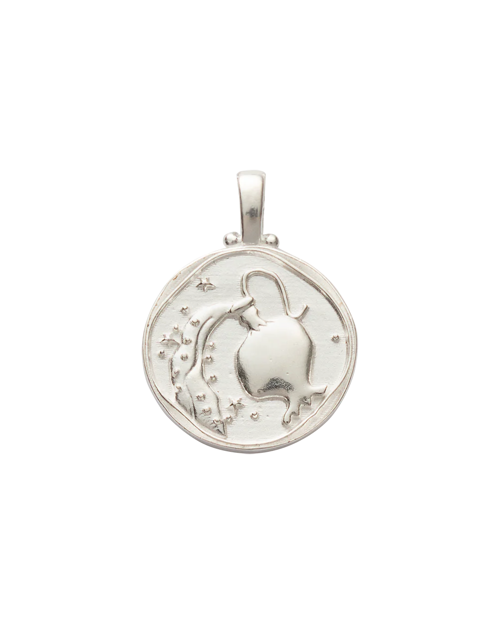 AQUARIUS ZODIAC (STERLING SILVER)