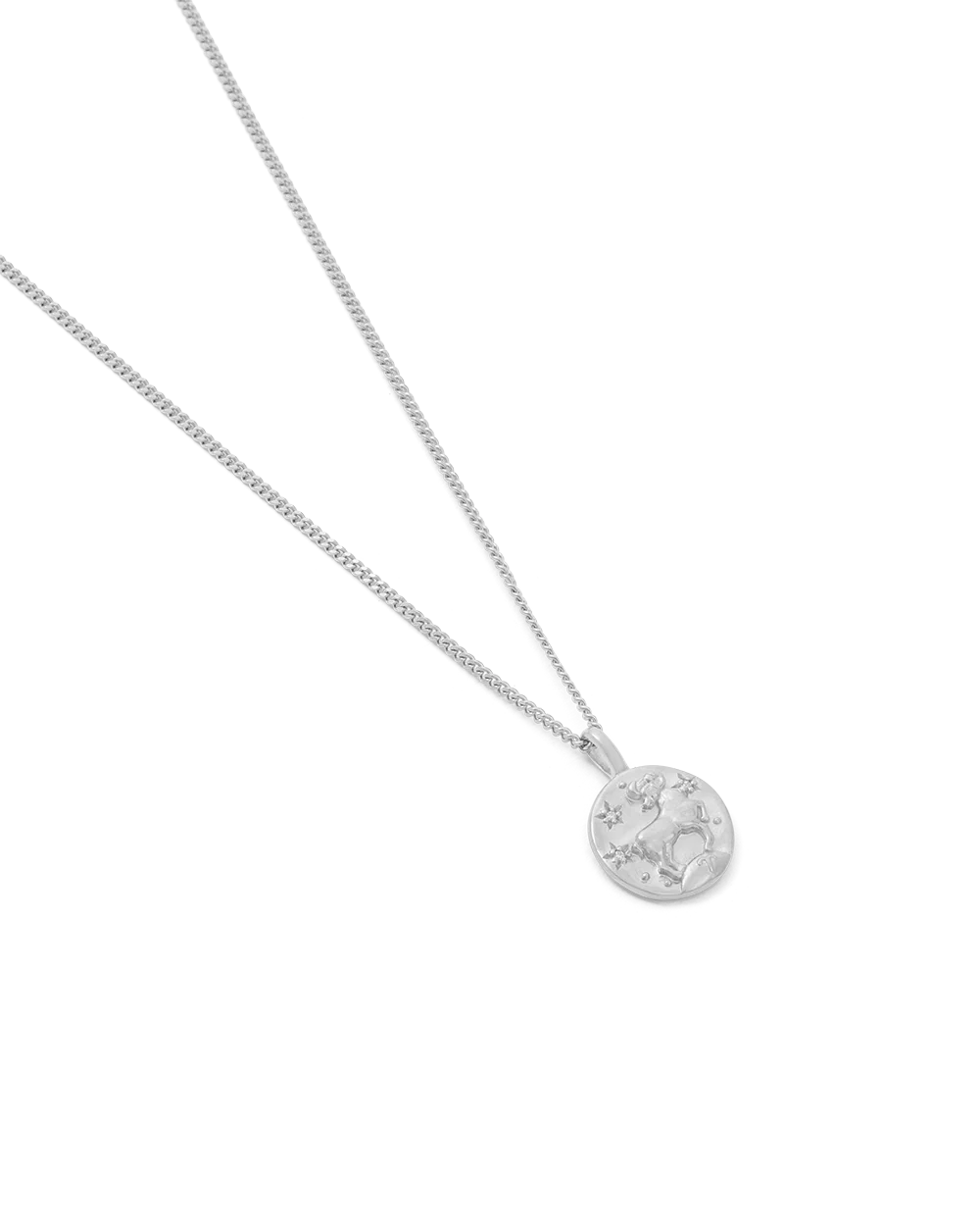 ARIES PETITE ZODIAC NECKLACE (STERLING SILVER) - Image 4