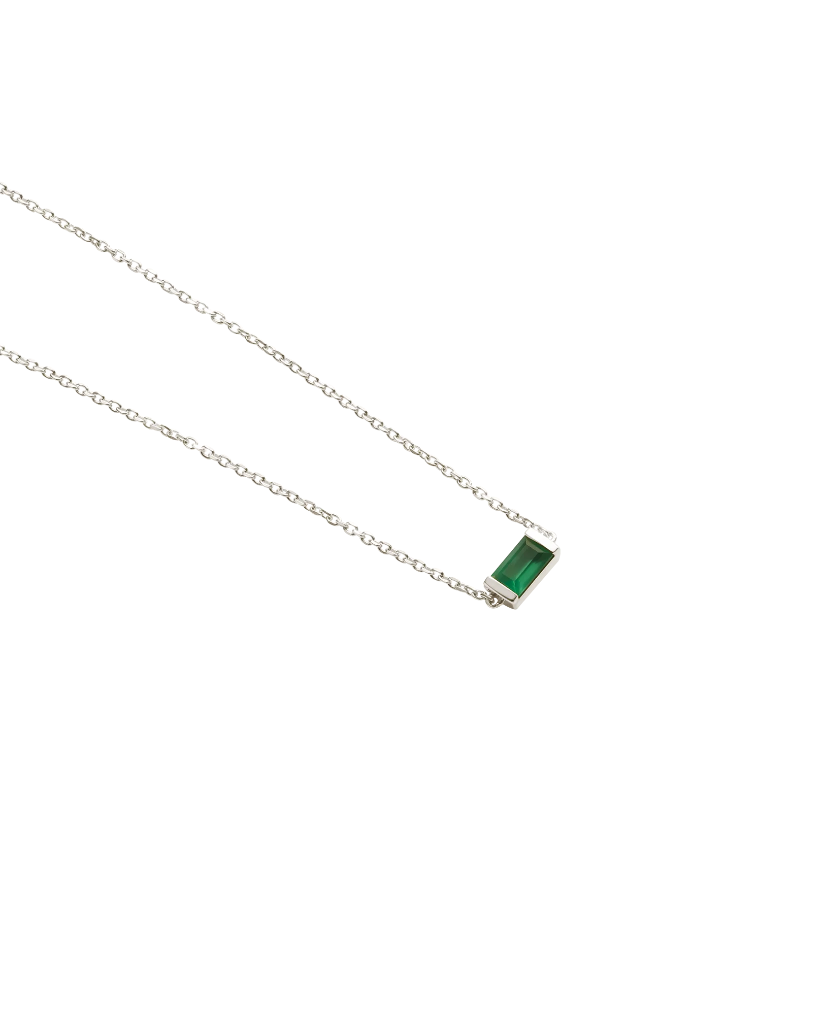 BAGUETTE BIRTHSTONE BRACELET (STERLING SILVER) - Image 4