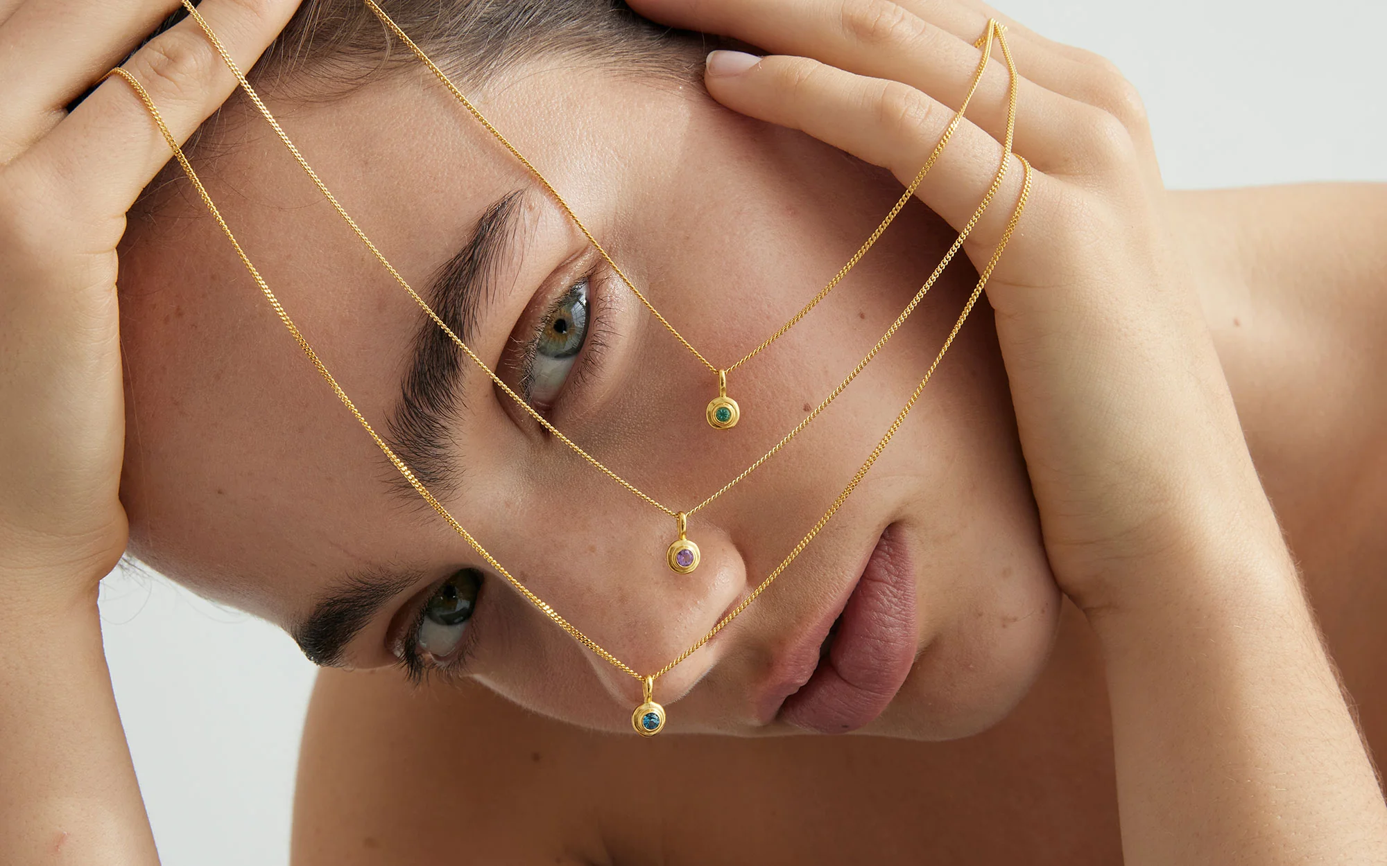BIRTHSTONE NECKLACE (18K GOLD VERMEIL) - Image 5