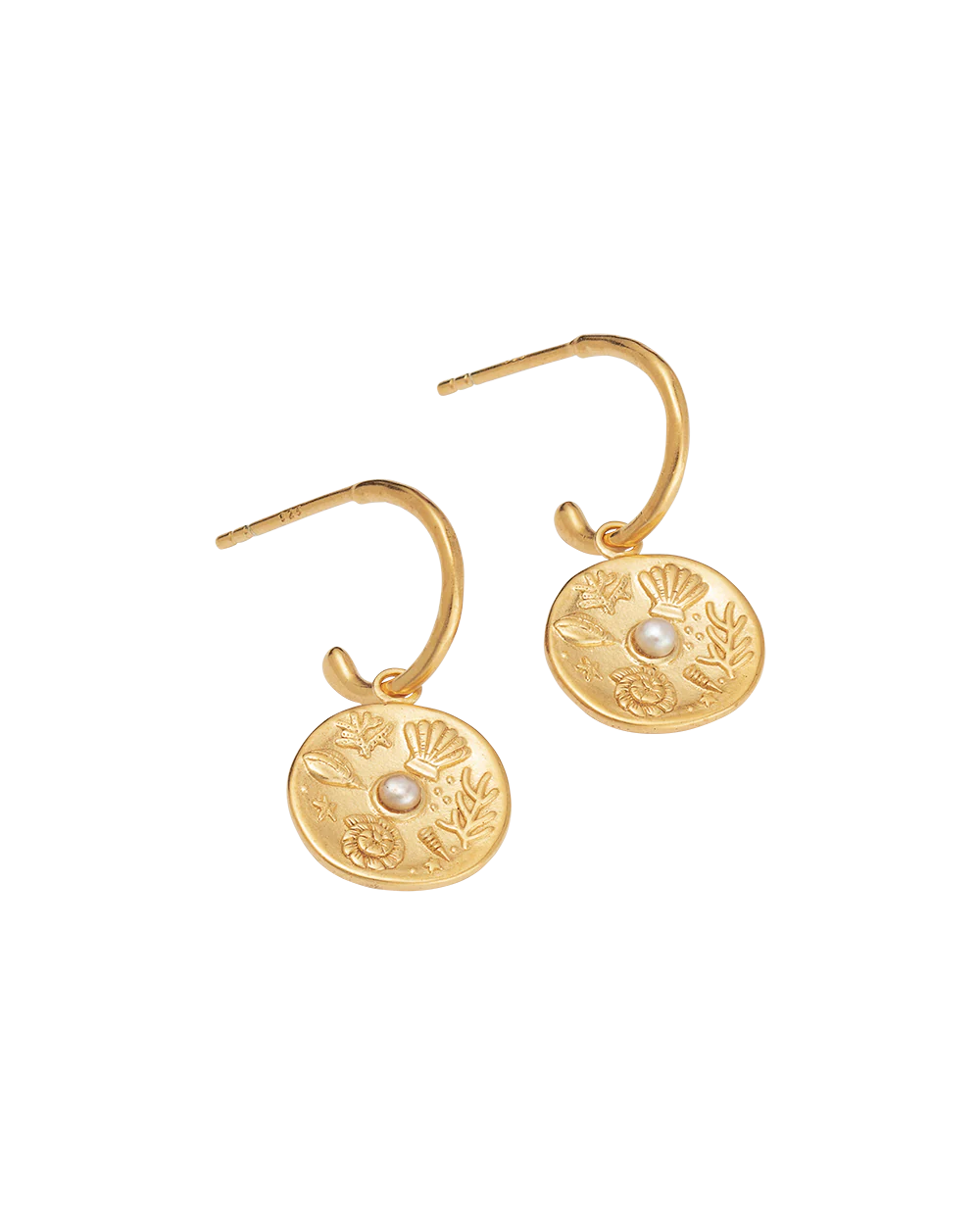 BY THE SEA HOOPS (18K GOLD PLATED) - Image 4