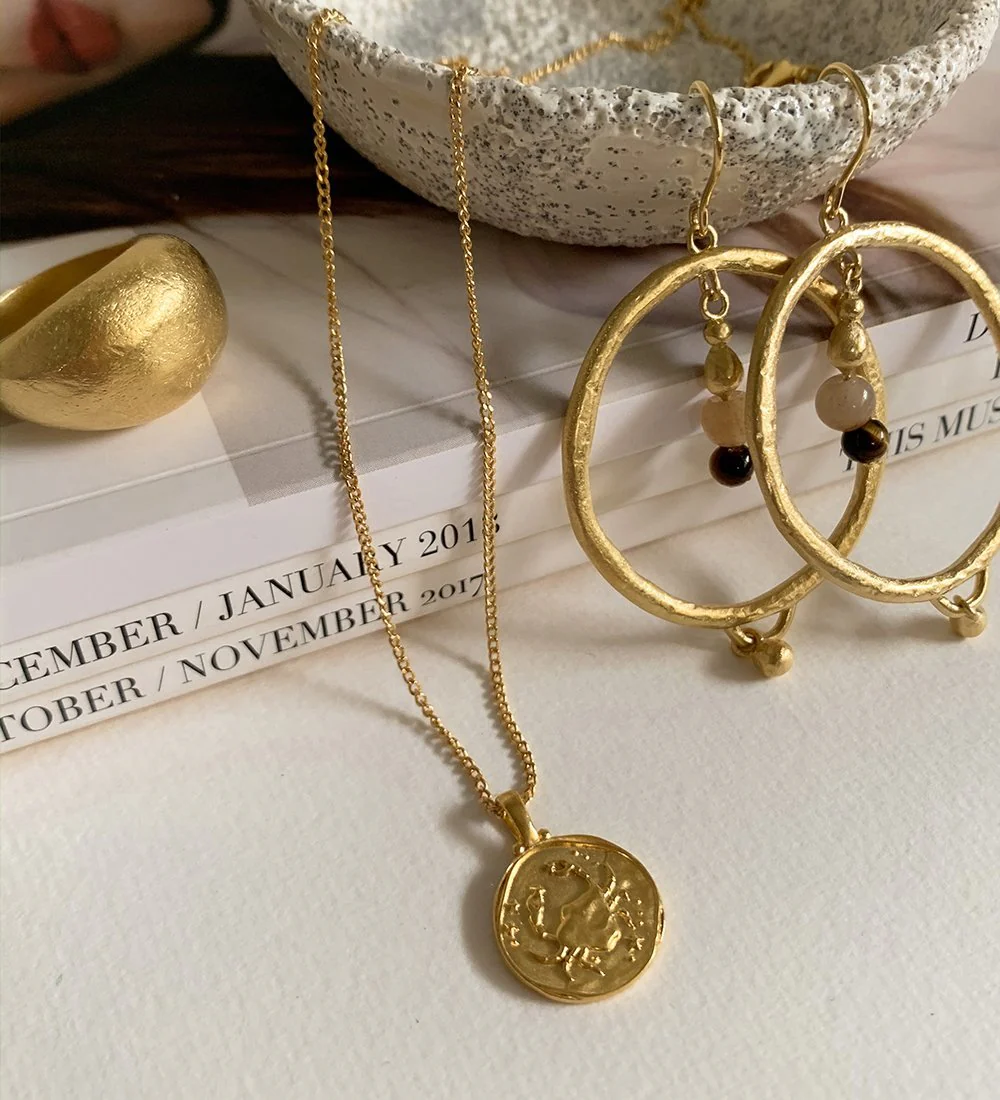 CANCER ZODIAC (18K GOLD VERMEIL) - Image 4