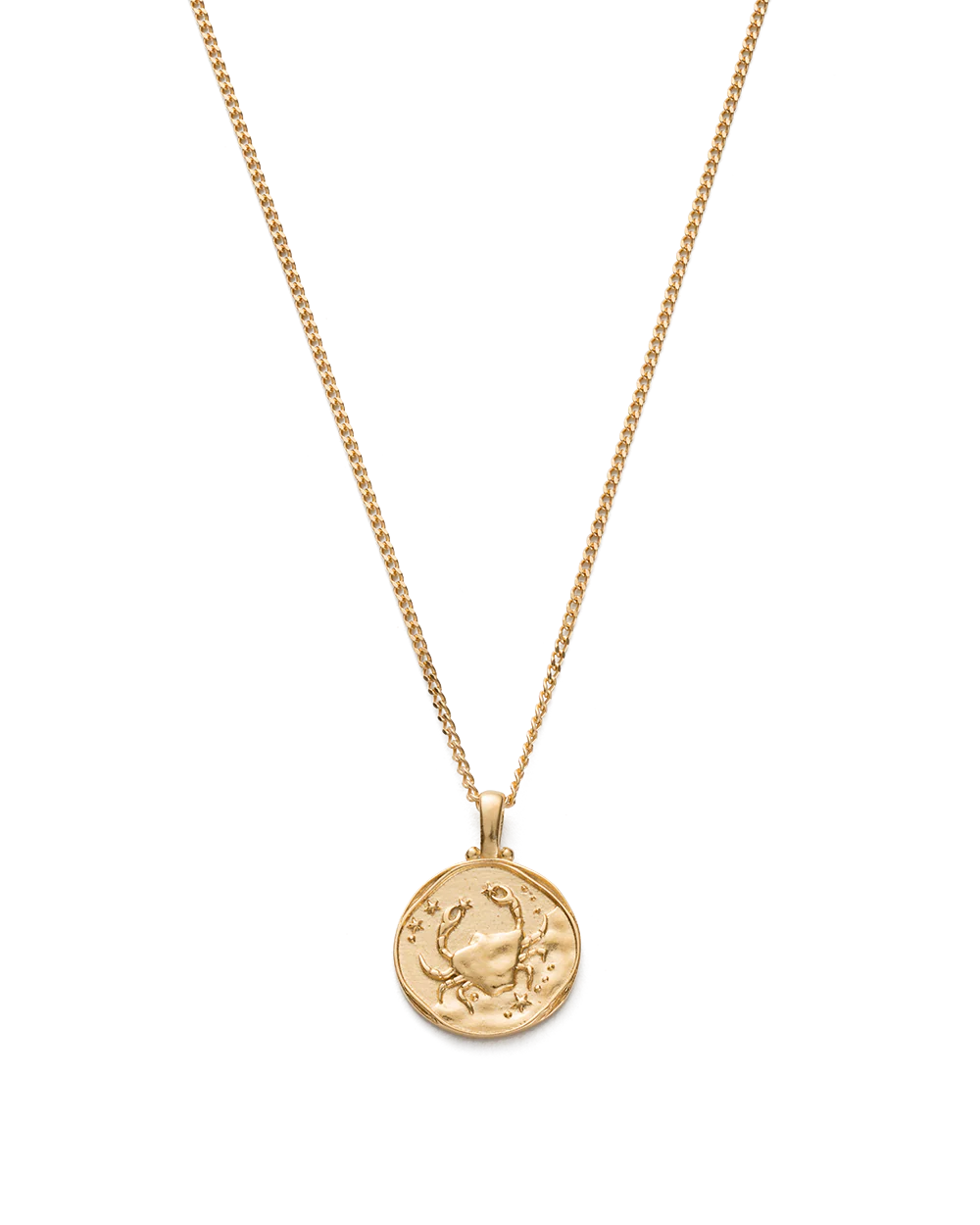 CANCER ZODIAC NECKLACE (18K GOLD VERMEIL)