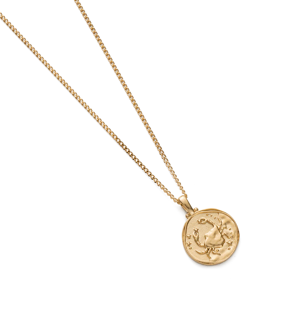 CANCER ZODIAC NECKLACE (18K GOLD VERMEIL) - Image 4