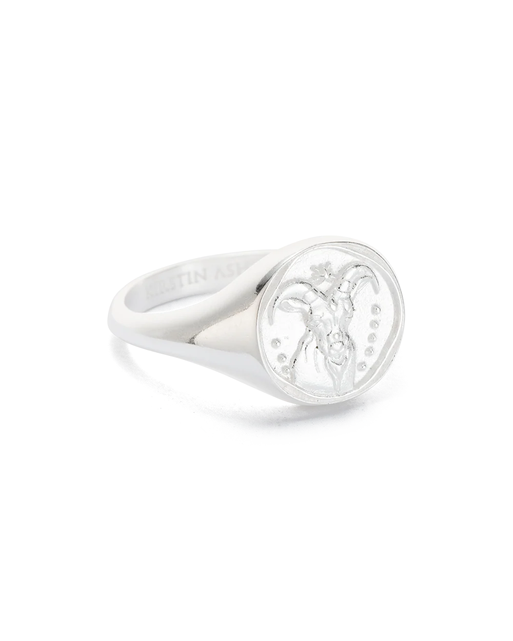 CAPRICORN SIGNET RING (STERLING SILVER)