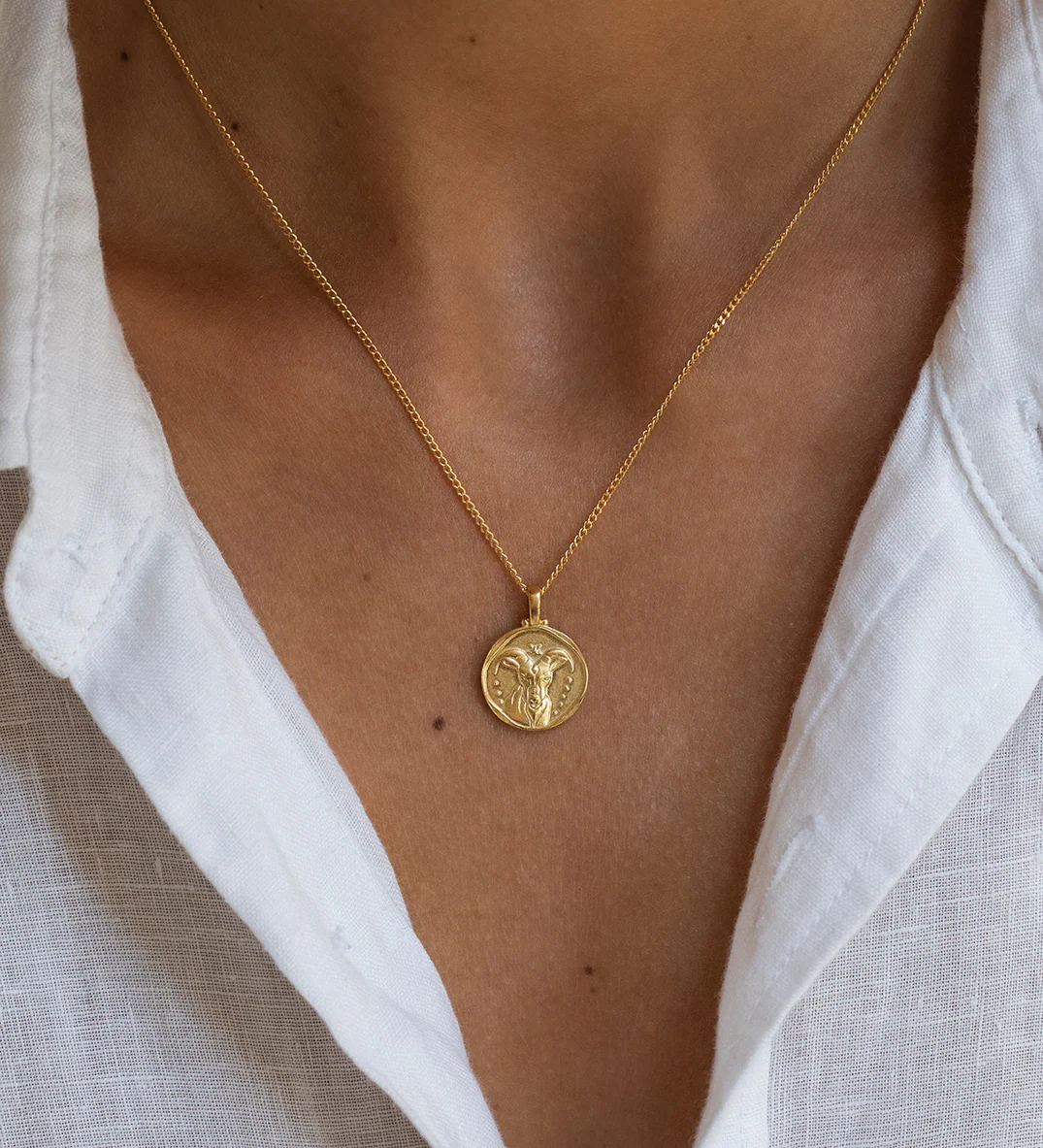 CAPRICORN ZODIAC (18K ROSE GOLD VERMEIL) - Image 2