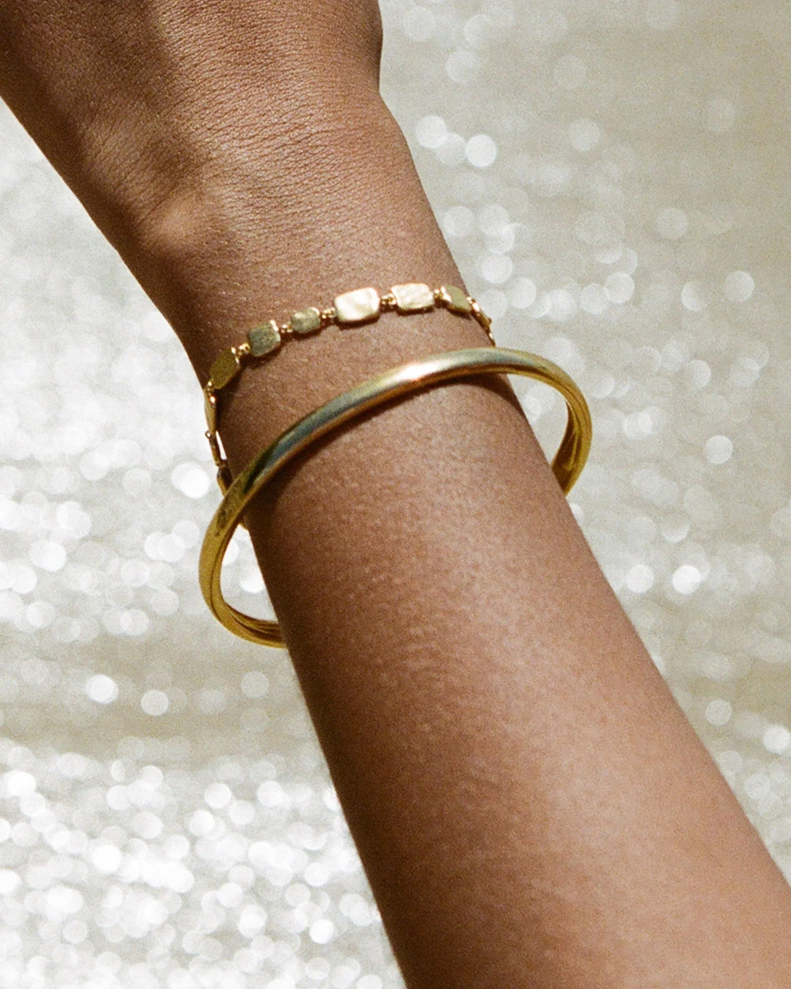 CASCADE BRACELET (18K GOLD PLATED) - Image 2