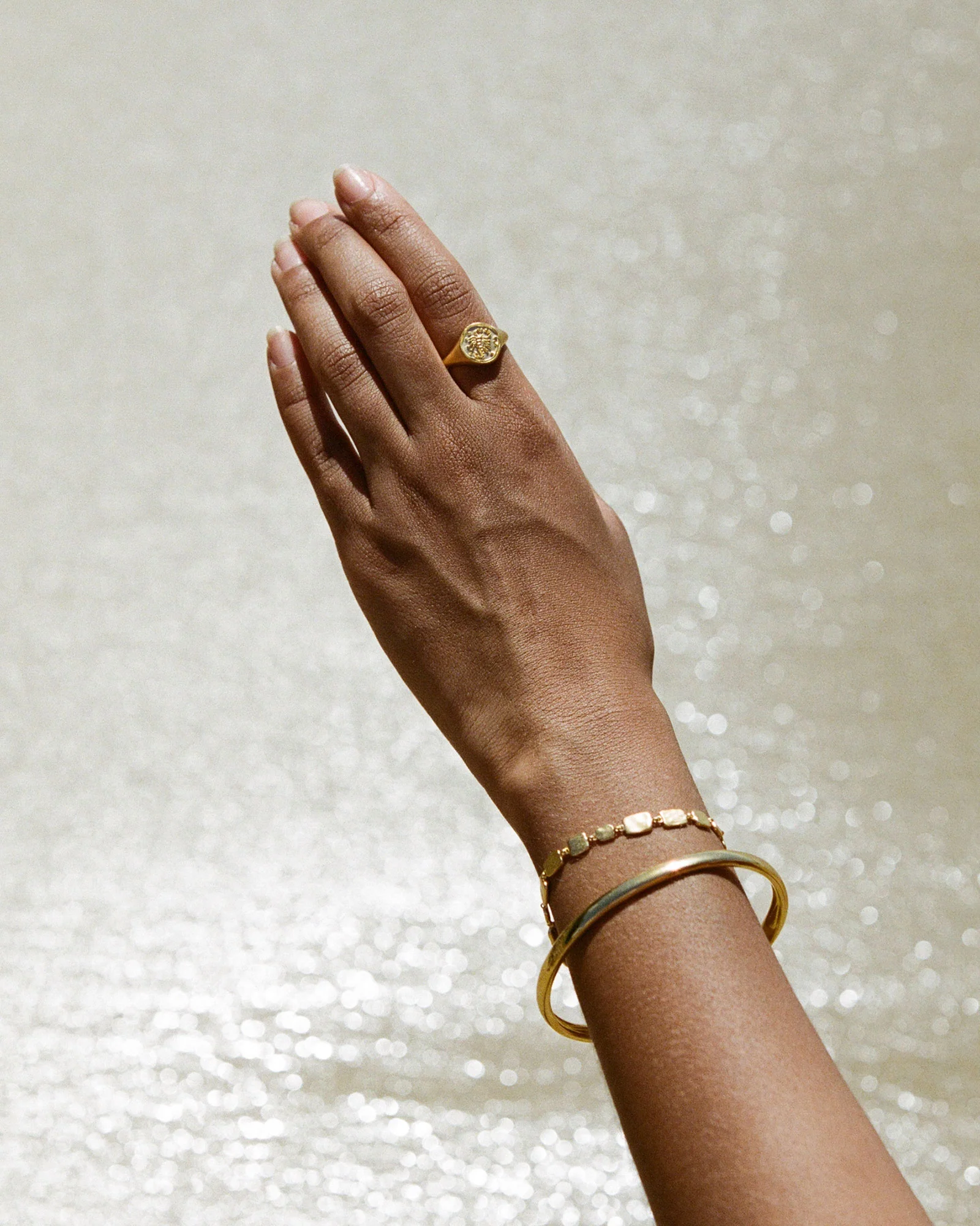 CASCADE BRACELET (18K GOLD PLATED) - Image 5