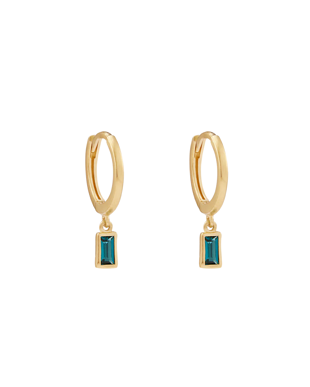 CENTRA DROP HOOPS (18K GOLD PLATED)