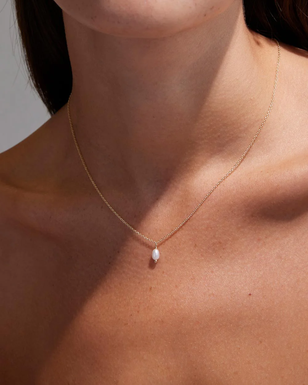 CLASSIC PEARL NECKLACE (9K GOLD) - Image 3