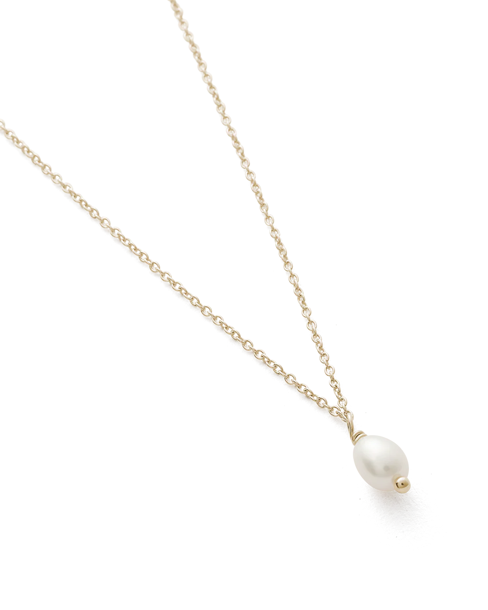 CLASSIC PEARL NECKLACE (9K GOLD) - Image 5