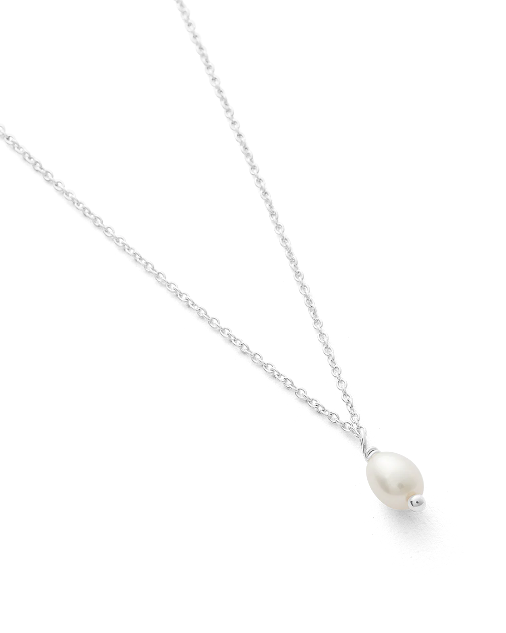CLASSIC PEARL NECKLACE (STERLING SILVER) - Image 5