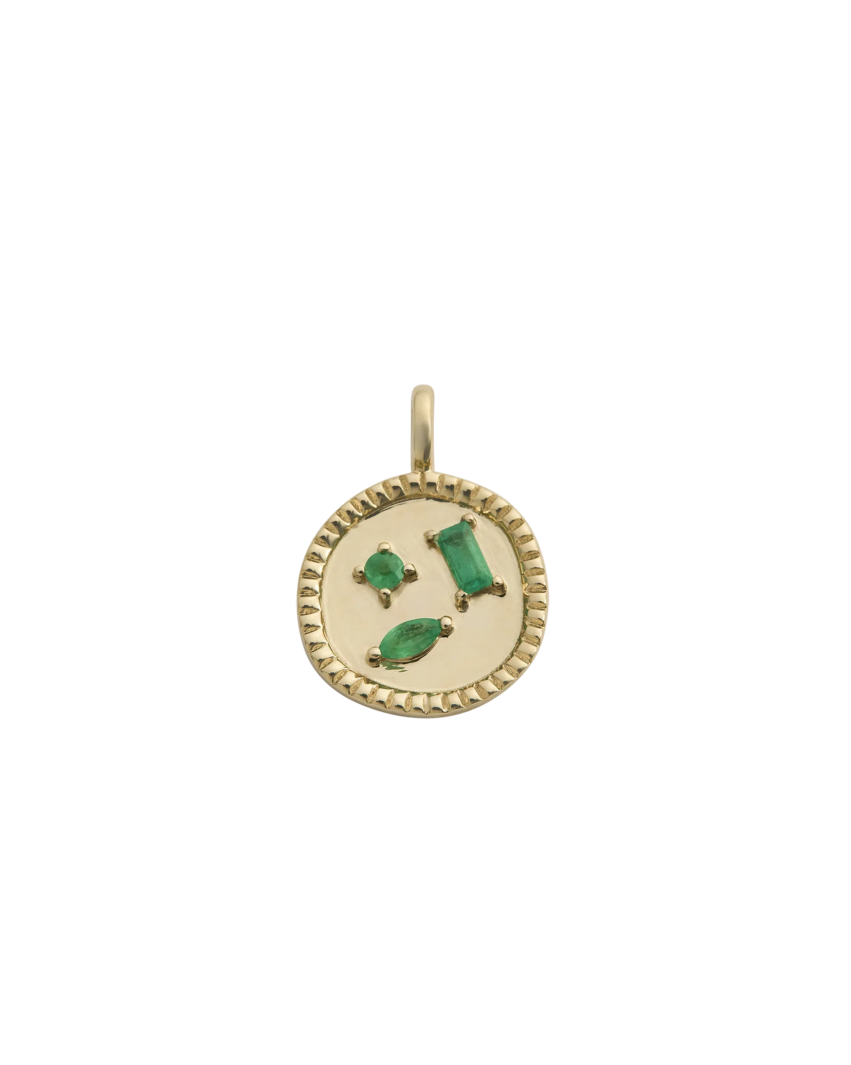CREATIVITY REIGNS EMERALD CHARM (9K GOLD)