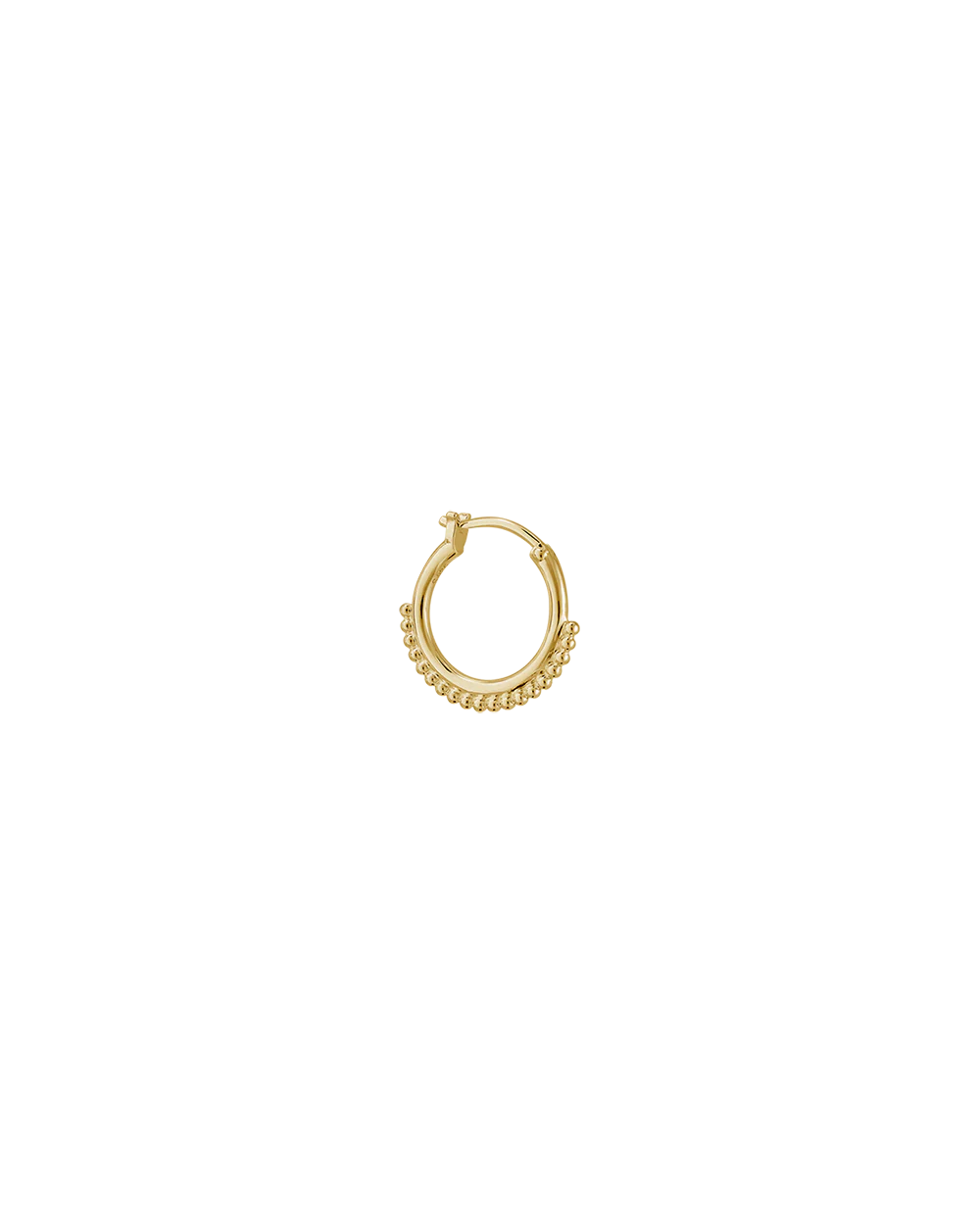 DETAIL HOOP EARRINGS (18K GOLD PLATED) - Image 7