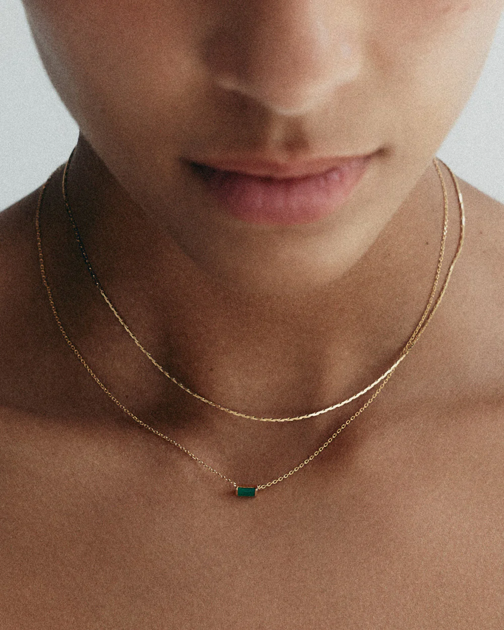 DUALITY CHAIN NECKLACE (18K GOLD PLATED) - Image 2
