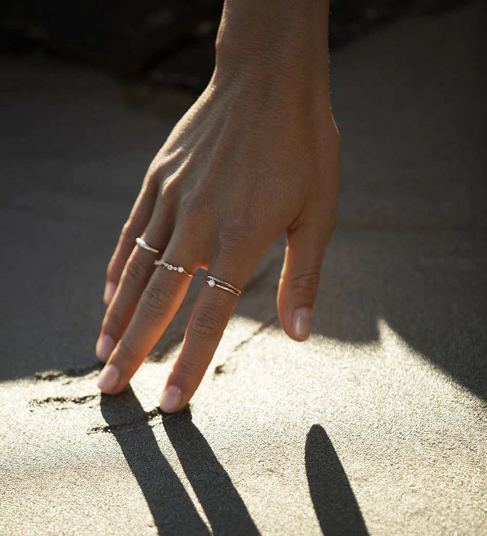 EBB AND FLOW DIAMOND RING (9K GOLD) - Image 5