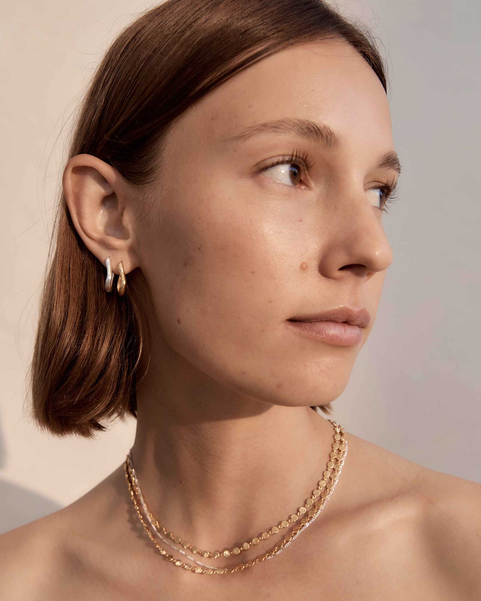 ECHO HOOPS (18K GOLD PLATED) - Image 2