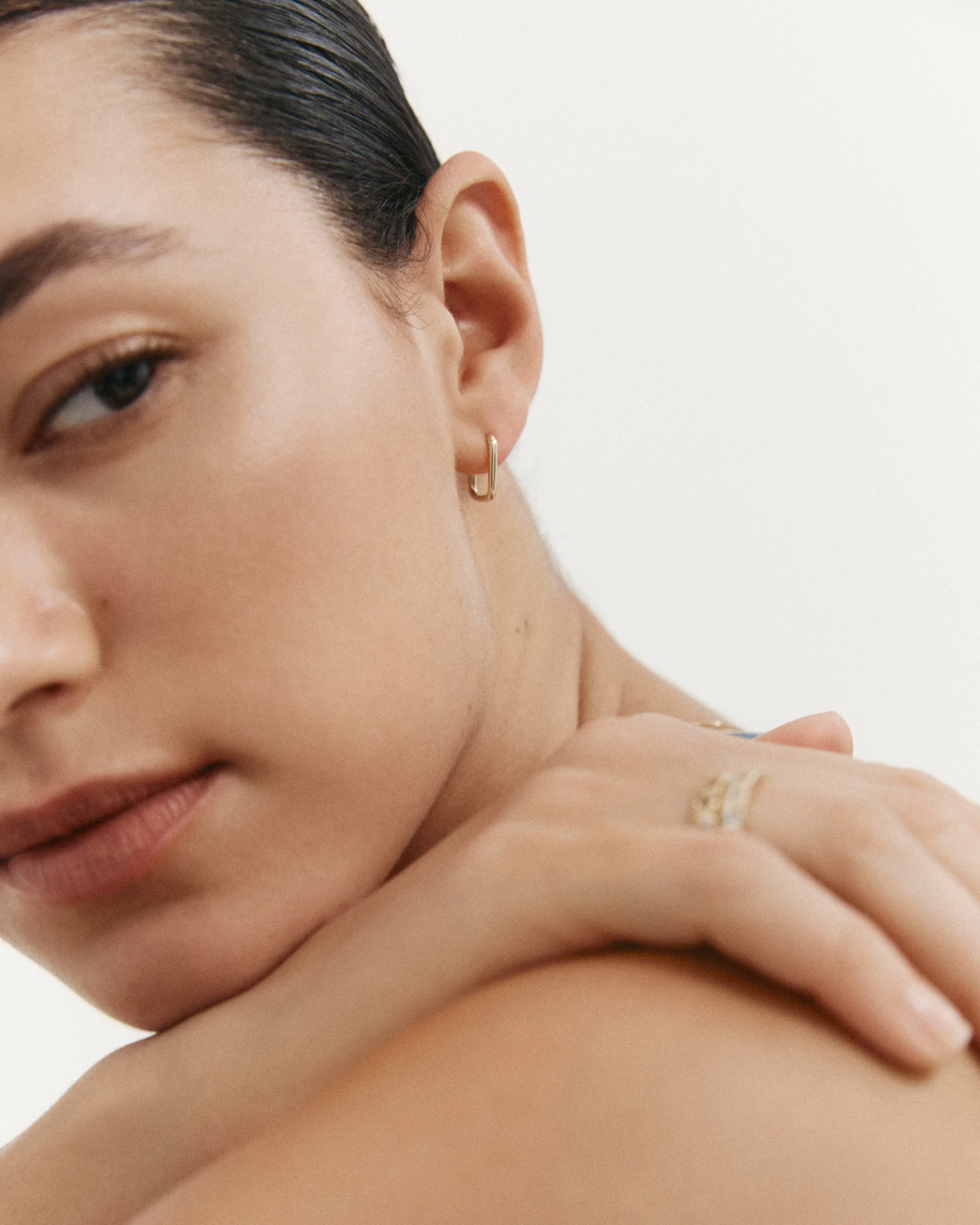ELYSIUM FINE HOOPS (9K GOLD) - Image 2