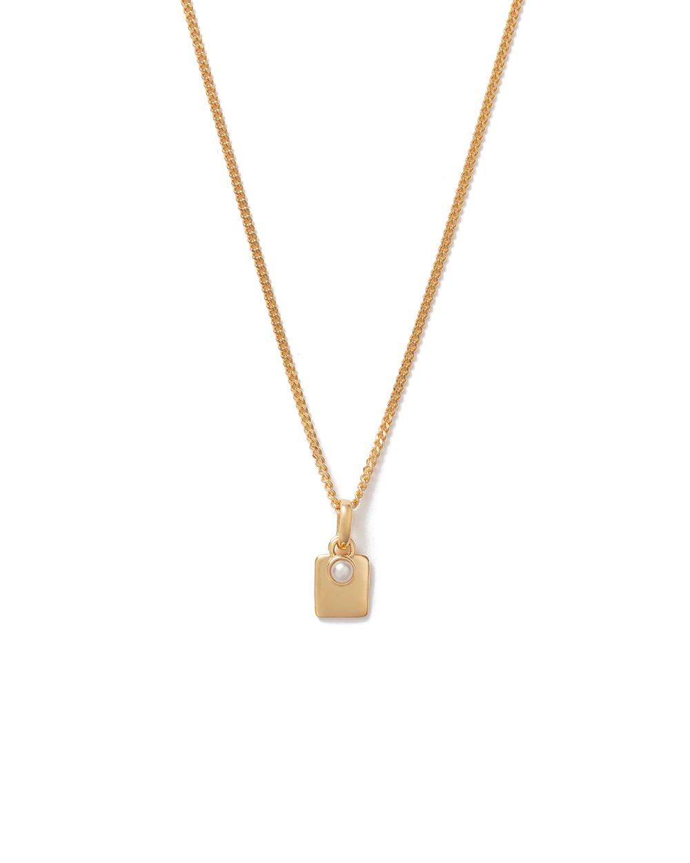 ENGRAVABLE BIRTHSTONE NECKLACE (18K GOLD VERMEIL) - Image 11