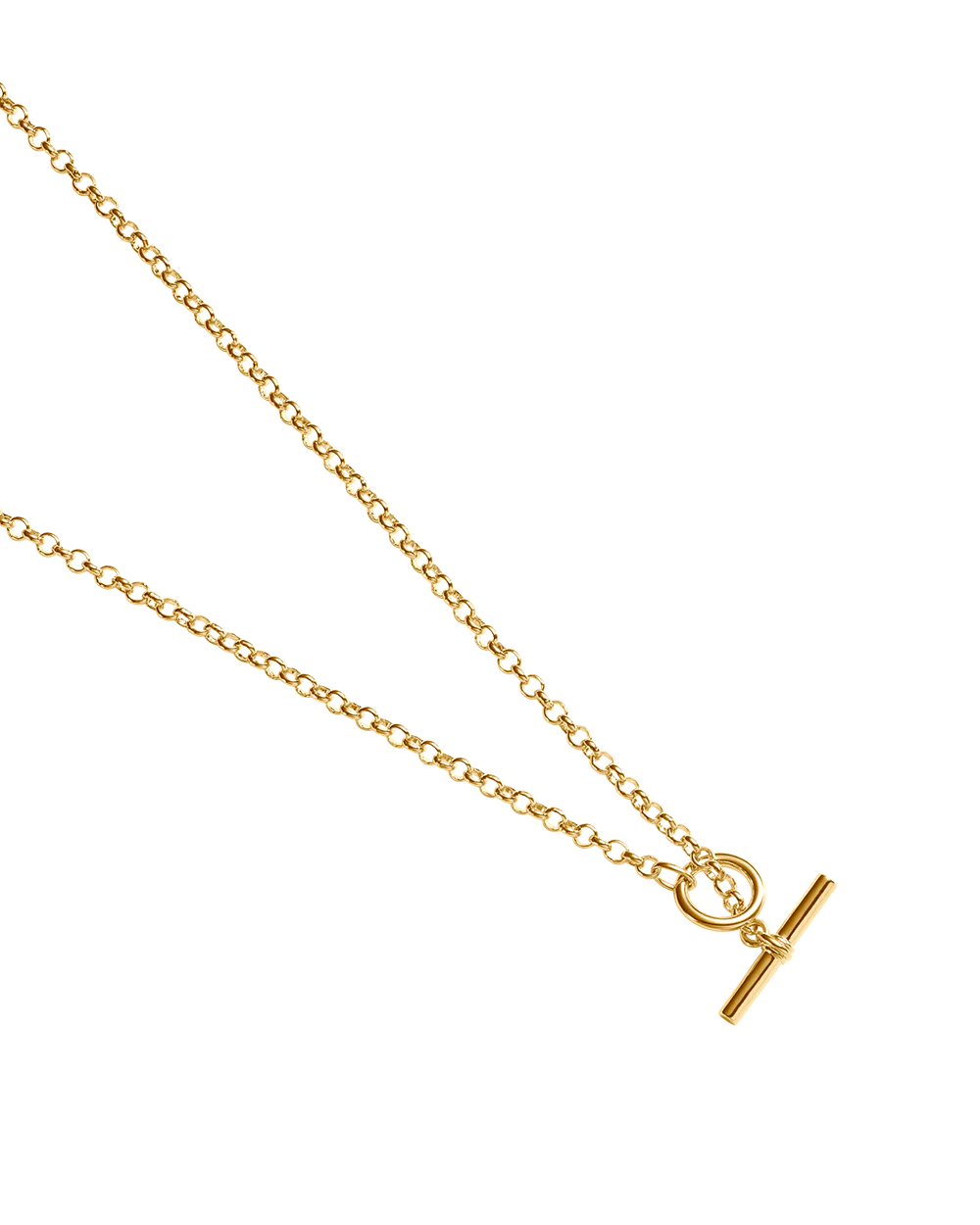 EVOLVE T-BAR NECKLACE (18K GOLD PLATED) - Image 4