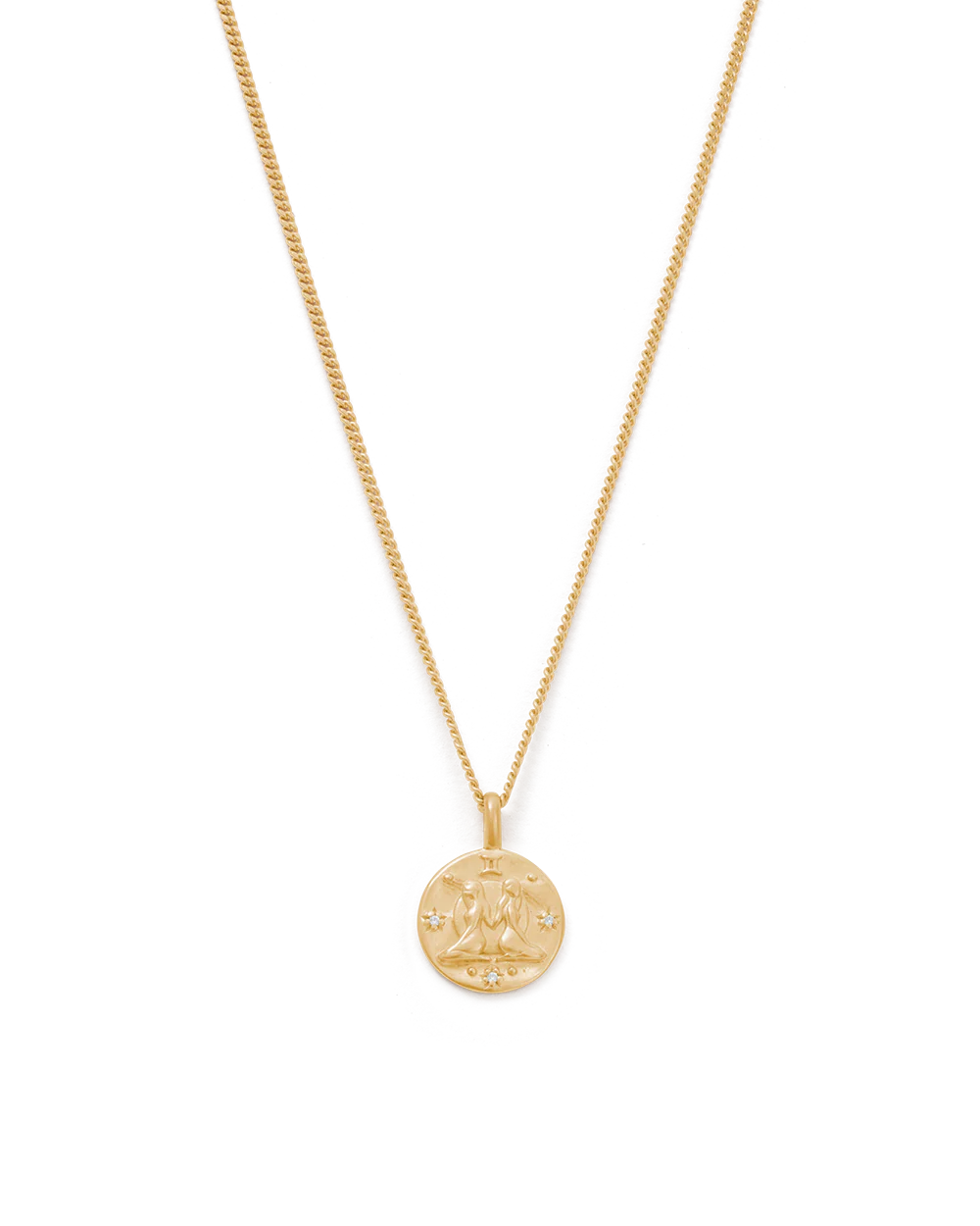 GEMINI PETITE ZODIAC NECKLACE (18K GOLD VERMEIL)