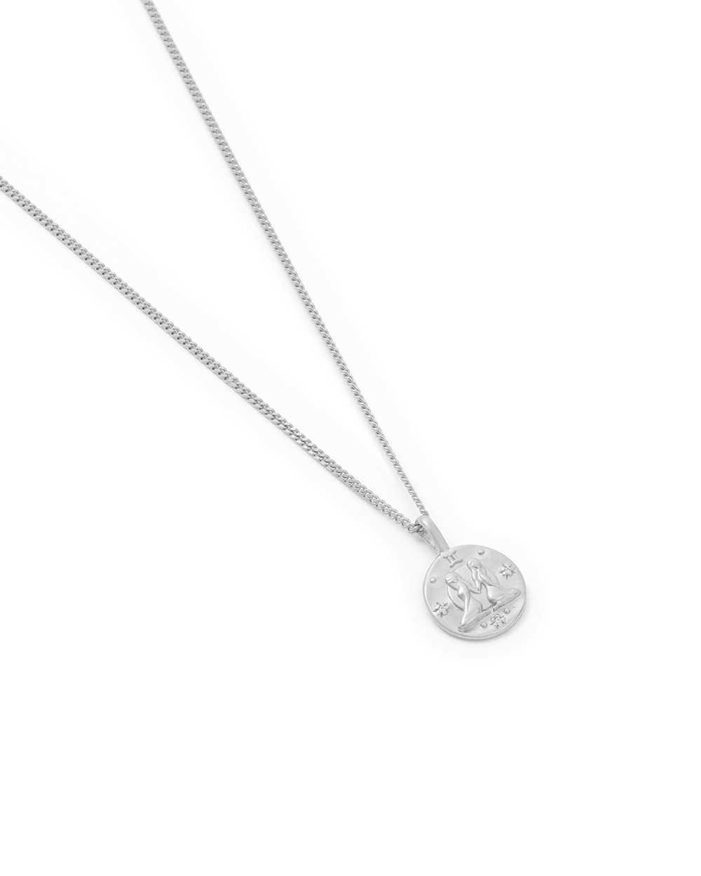 GEMINI PETITE ZODIAC NECKLACE (STERLING SILVER) - Image 4