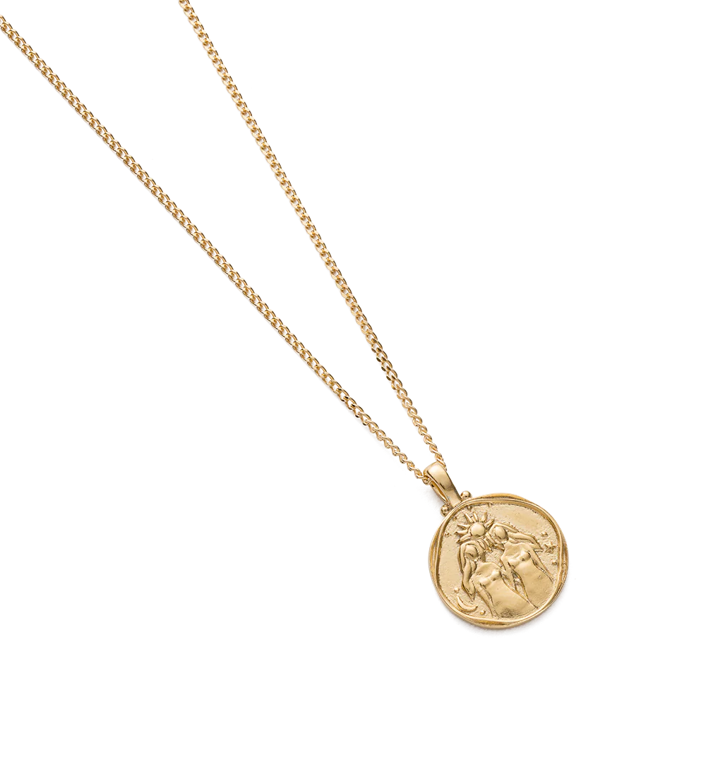 GEMINI ZODIAC NECKLACE (18K GOLD VERMEIL) - Image 4