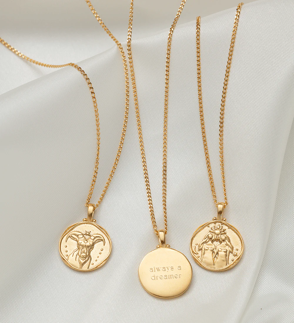 GEMINI ZODIAC NECKLACE (18K GOLD VERMEIL) - Image 5