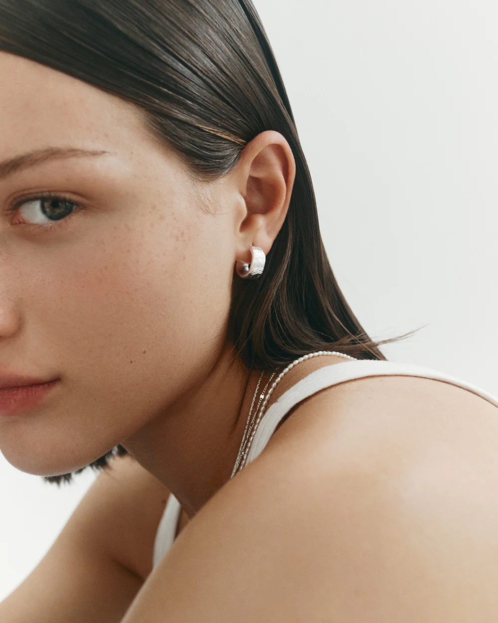 GLISTEN HOOPS (STERLING SILVER) - Image 2