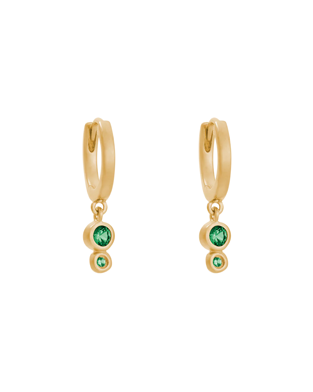 IL MARE DROPLET HOOPS (18K GOLD PLATED)
