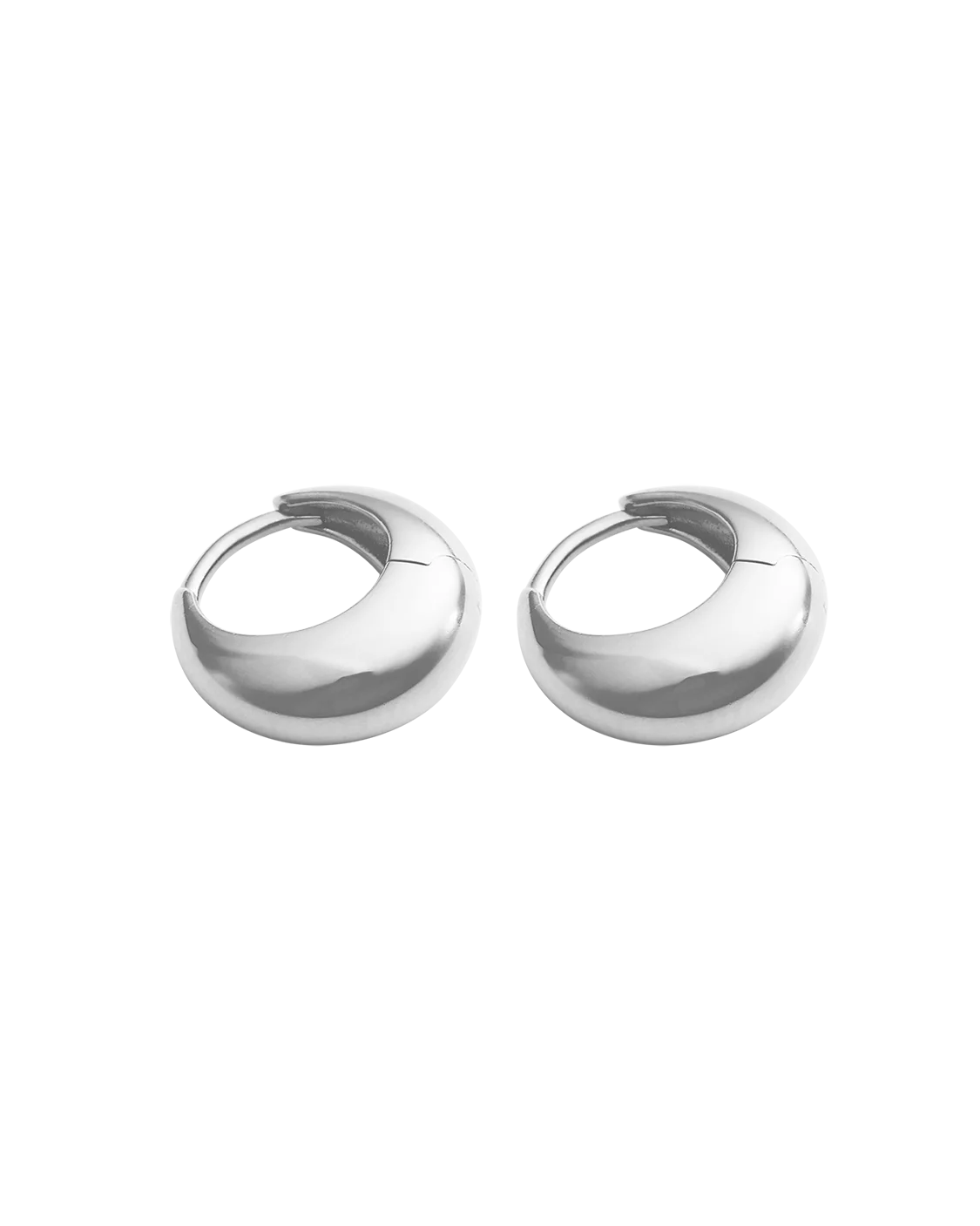 INDIGO HOOPS SMALL (STERLING SILVER) - Image 4