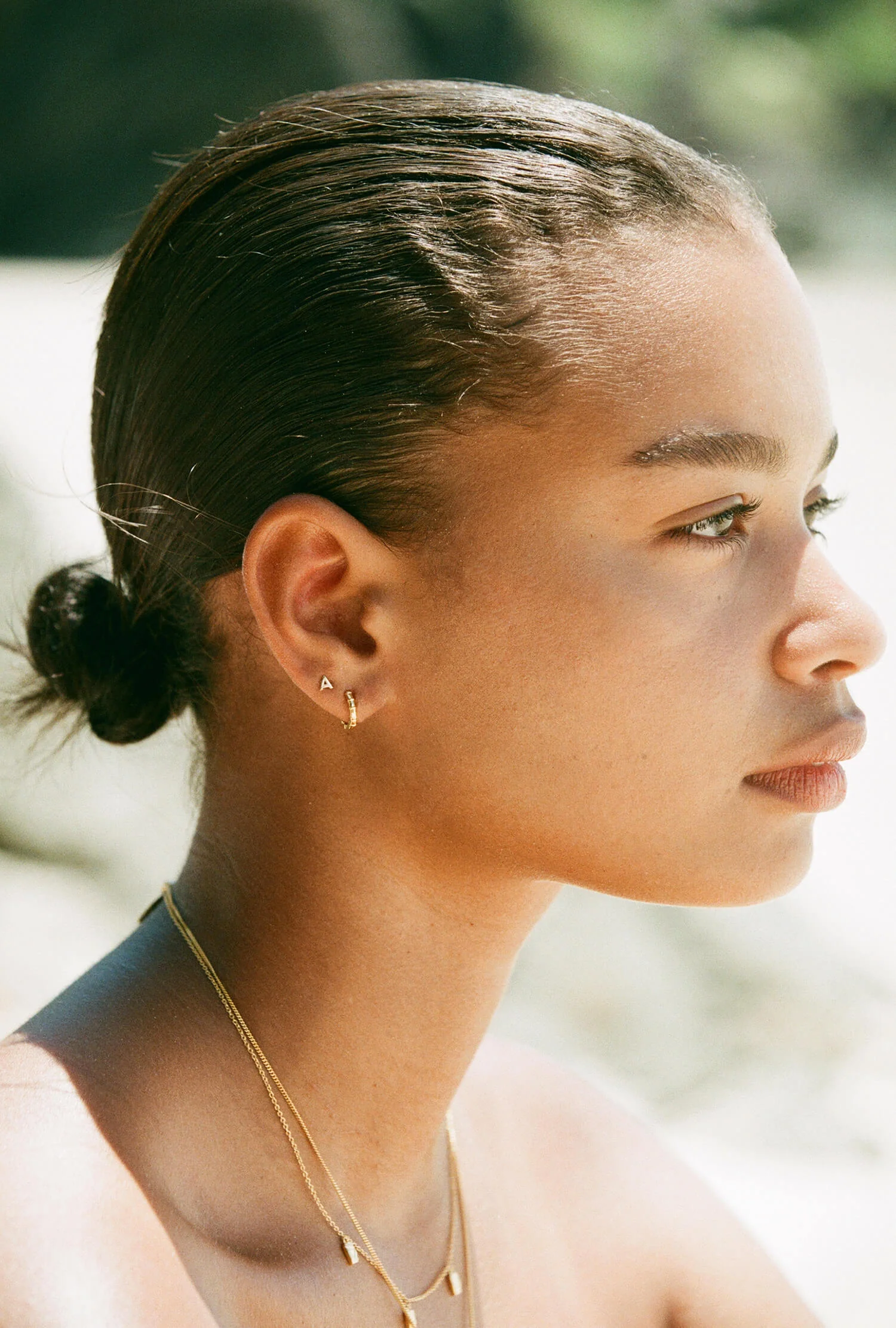 INITIAL EARRINGS (STERLING SILVER) - Image 6