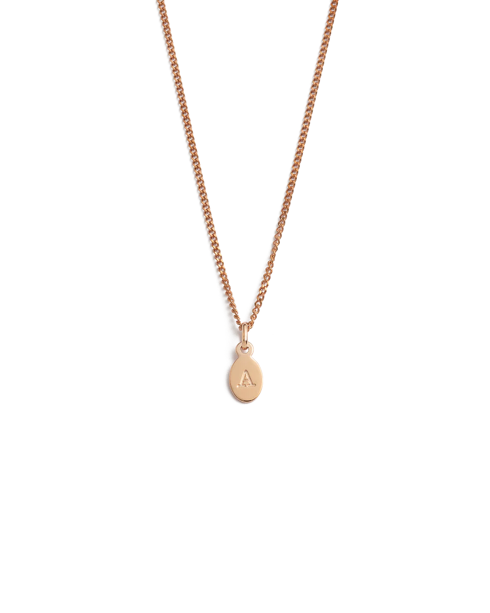 INITIAL NECKLACE A-Z (18K ROSE GOLD VERMEIL)