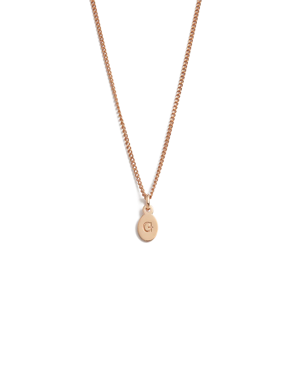 INITIAL NECKLACE A-Z (18K ROSE GOLD VERMEIL) - Image 12