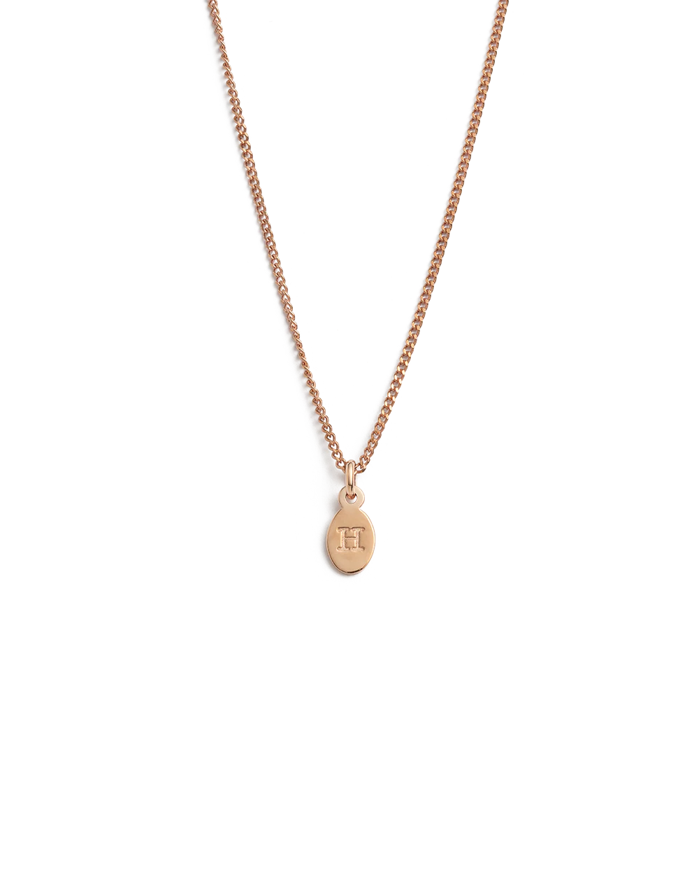 INITIAL NECKLACE A-Z (18K ROSE GOLD VERMEIL) - Image 13