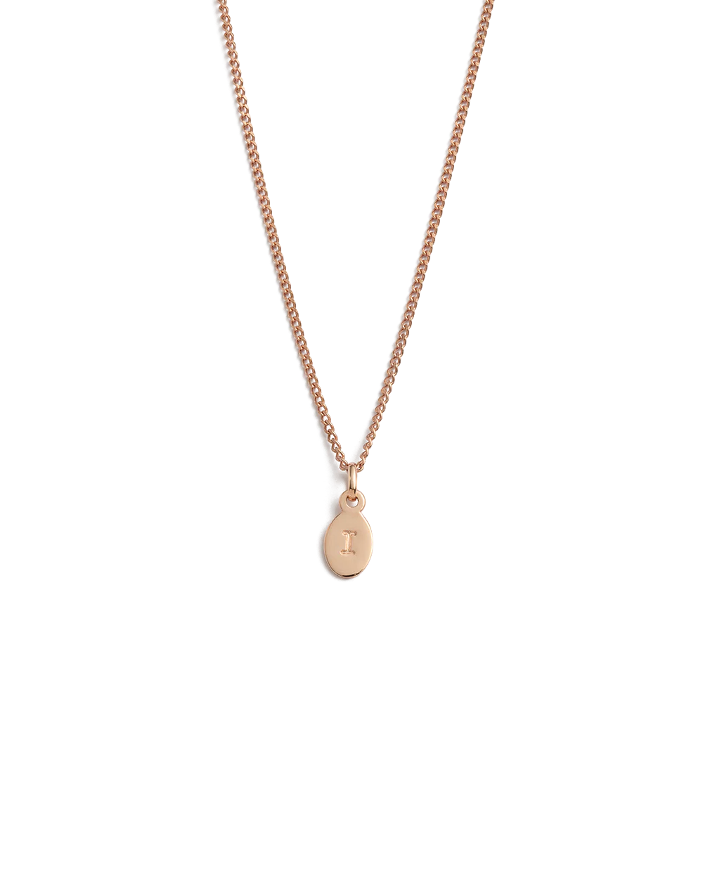 INITIAL NECKLACE A-Z (18K ROSE GOLD VERMEIL) - Image 14