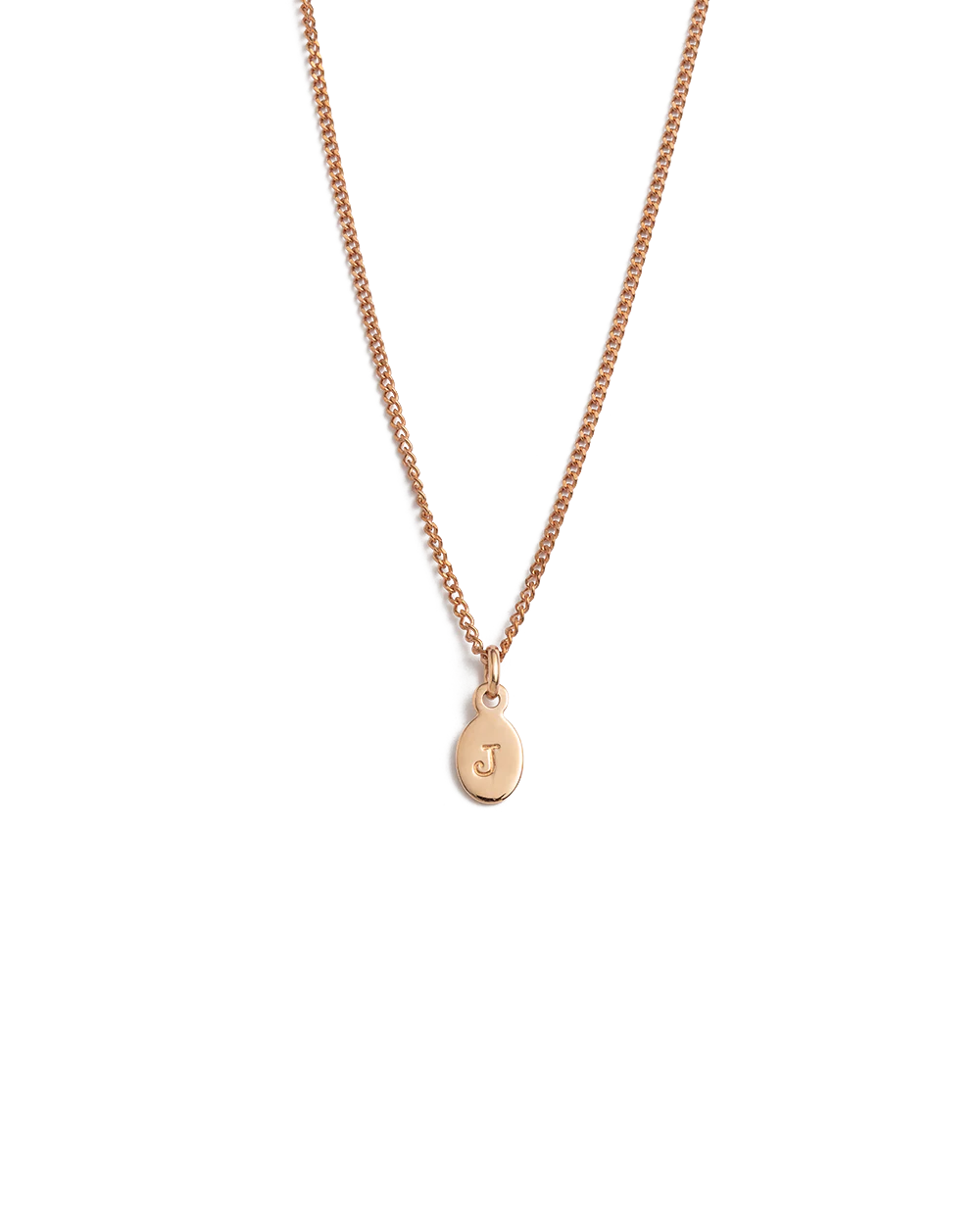 INITIAL NECKLACE A-Z (18K ROSE GOLD VERMEIL) - Image 15