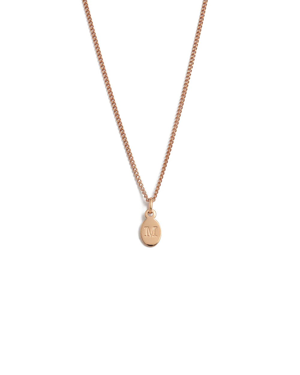 INITIAL NECKLACE A-Z (18K ROSE GOLD VERMEIL) - Image 18