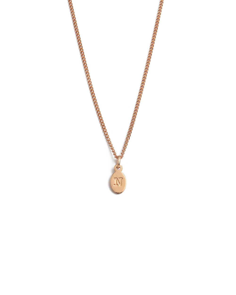 INITIAL NECKLACE A-Z (18K ROSE GOLD VERMEIL) - Image 19