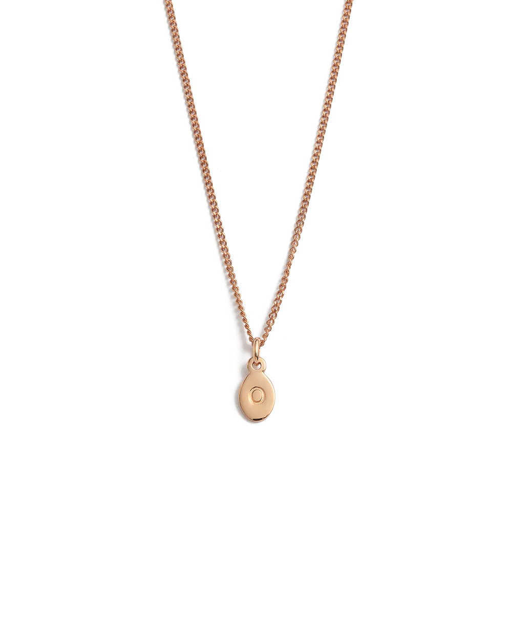 INITIAL NECKLACE A-Z (18K ROSE GOLD VERMEIL) - Image 20