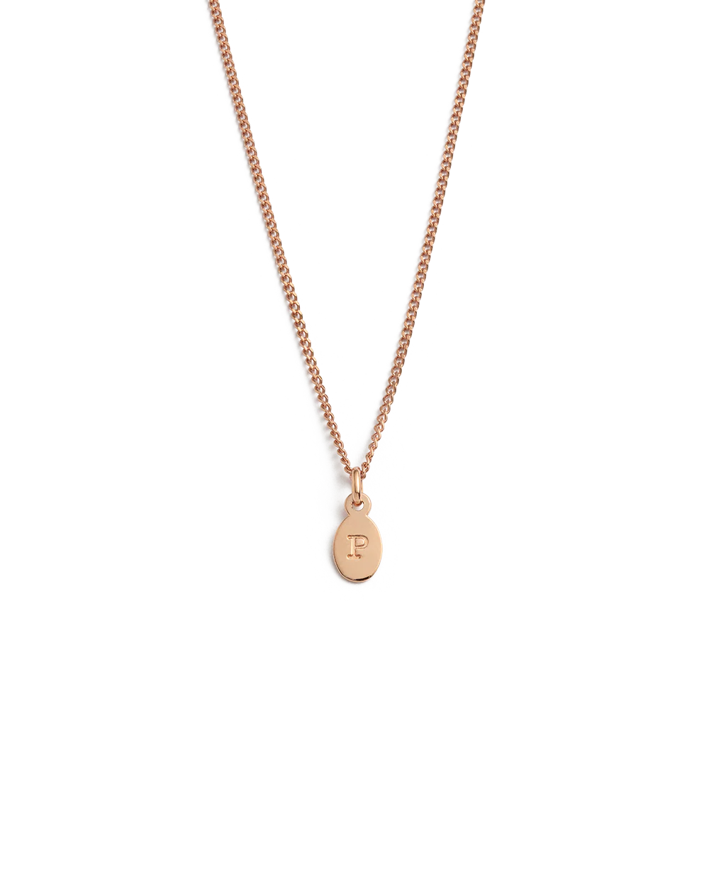 INITIAL NECKLACE A-Z (18K ROSE GOLD VERMEIL) - Image 21