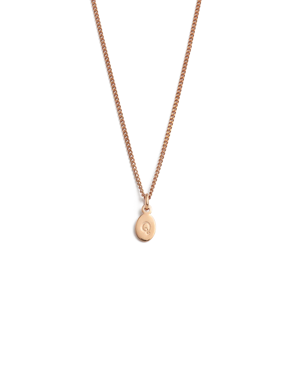 INITIAL NECKLACE A-Z (18K ROSE GOLD VERMEIL) - Image 22