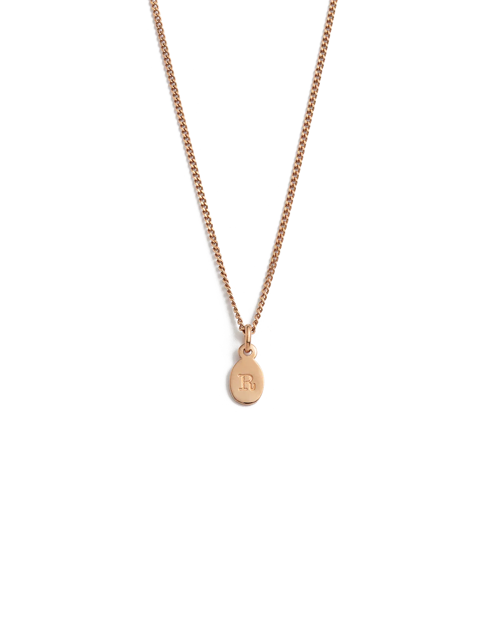 INITIAL NECKLACE A-Z (18K ROSE GOLD VERMEIL) - Image 23