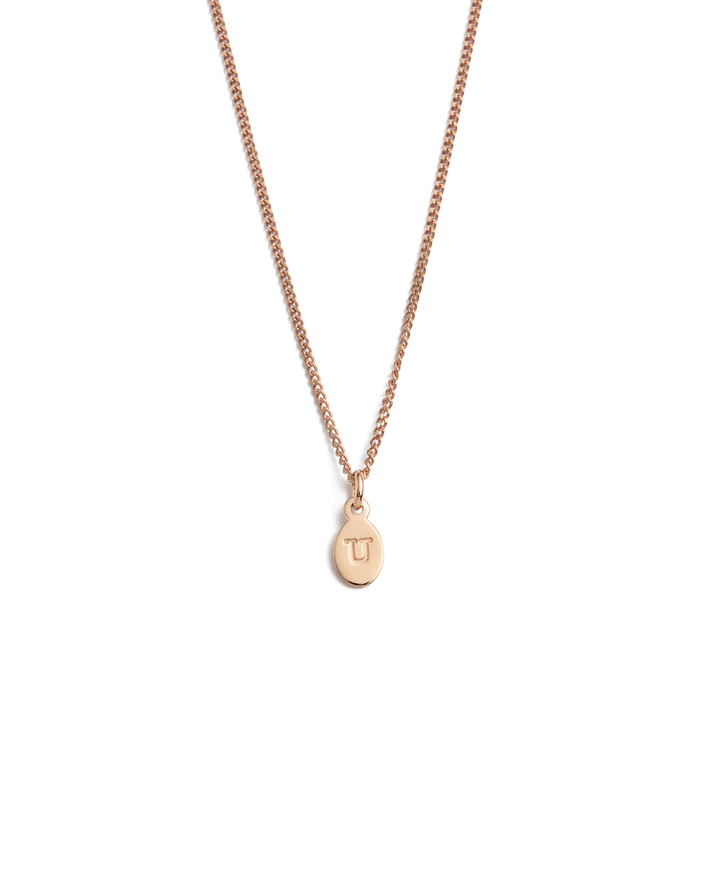 INITIAL NECKLACE A-Z (18K ROSE GOLD VERMEIL) - Image 26